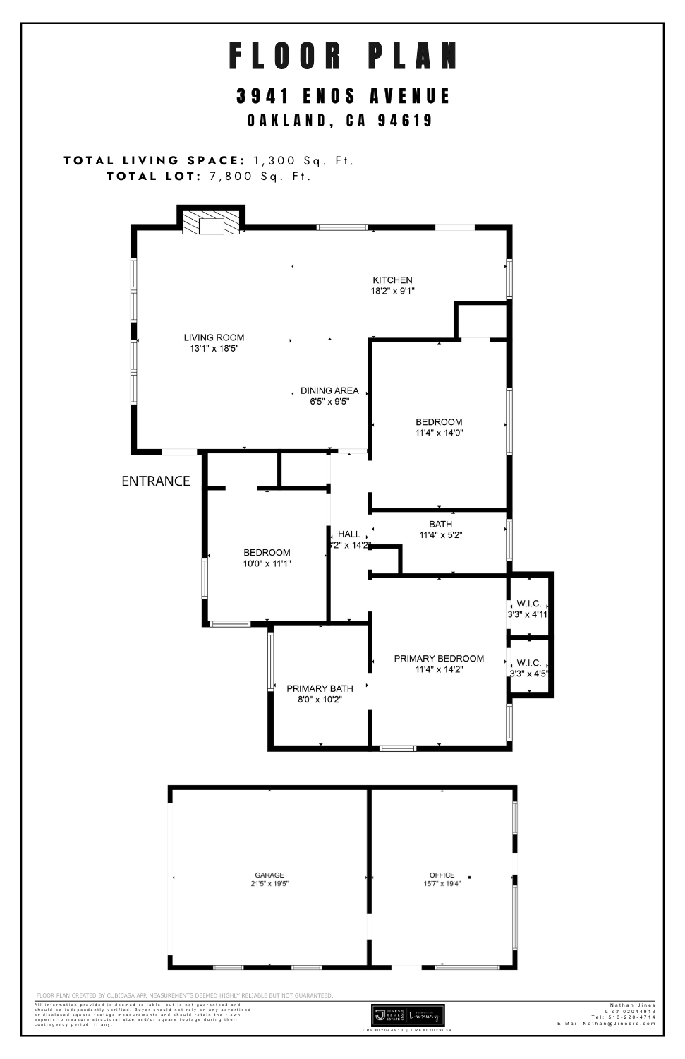 3941 Enos Avenue - Floor Plan 17 x 11 - JinesRE (11 x 17 in)