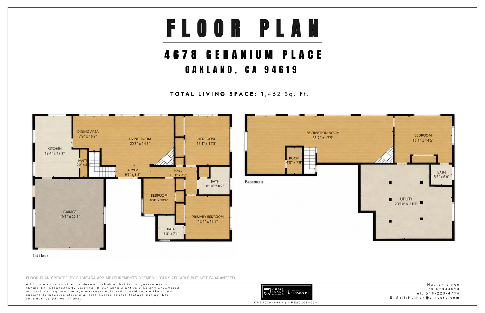 4678 Geranium Pl - Floor Plan & Site Plan 17 x 11