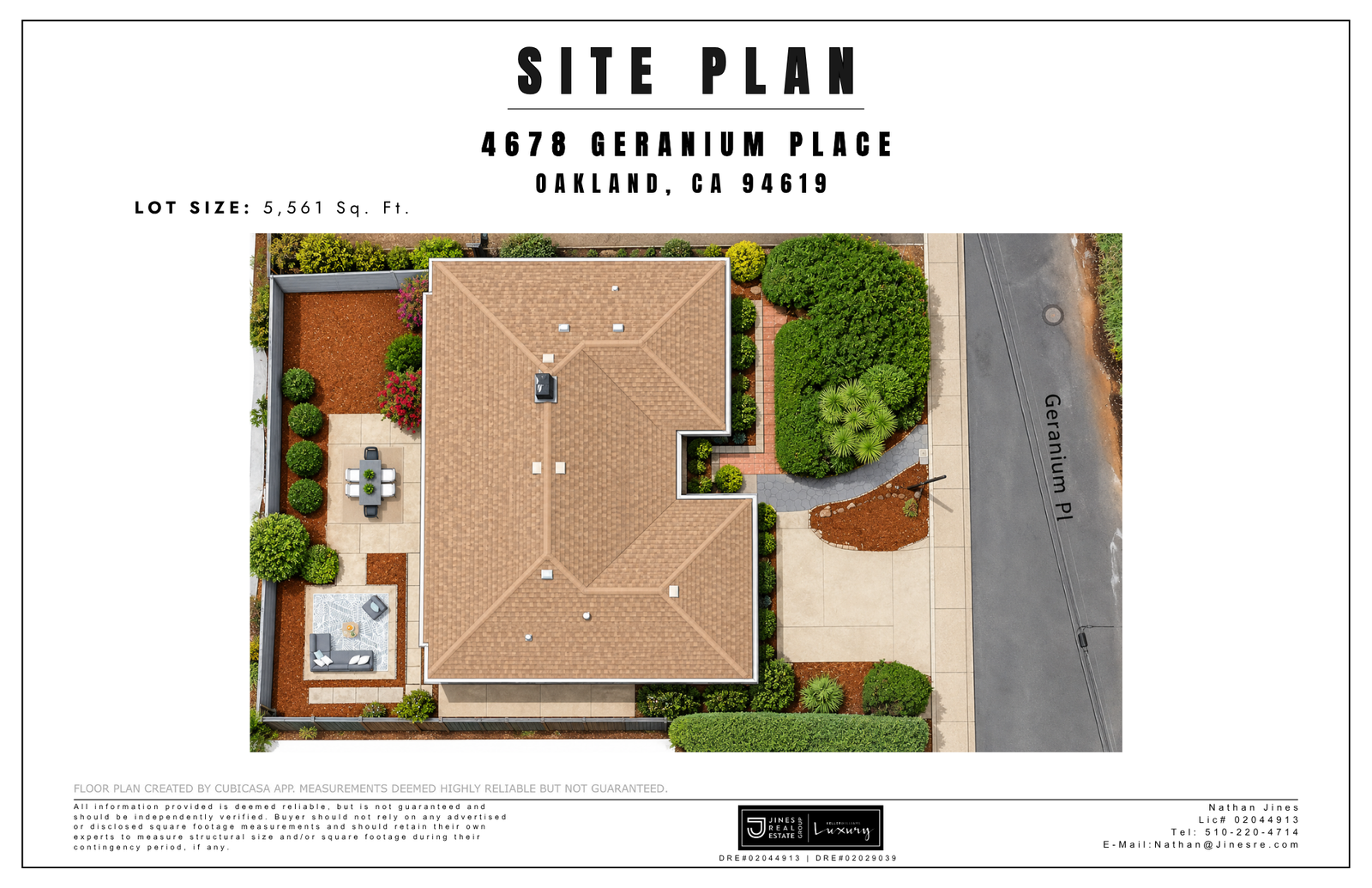 4678 Geranium Pl - Floor Plan & Site Plan 17 x 11 (1)